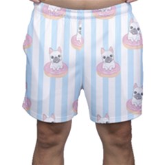 French Bulldog Dog Seamless Pattern Men s Shorts by Salman4z