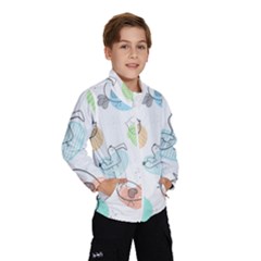 Cartoon Bird Cute Doodle Bird Kids  Windbreaker by Salman4z