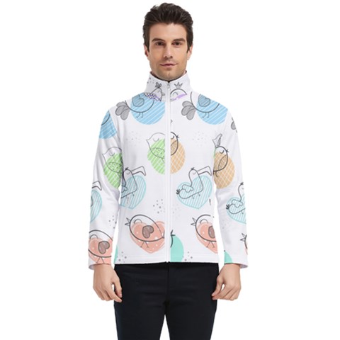 Cartoon Bird Cute Doodle Bird Men s Bomber Jacket by Salman4z