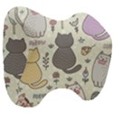 Funny Cartoon Cats Seamless Pattern Head Support Cushion View3