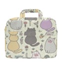 Funny Cartoon Cats Seamless Pattern MacBook Pro 13  Shoulder Laptop Bag  View4