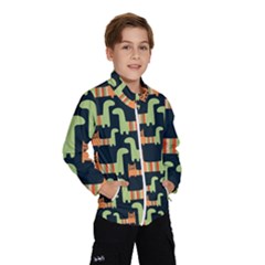 Seamless-pattern-with-cats Kids  Windbreaker by Salman4z