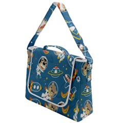 Seamless-pattern-funny-astronaut-outer-space-transportation Box Up Messenger Bag by Salman4z