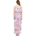 Beautiful-cute-animals-pattern-pink Draped Sleeveless Chiffon Jumpsuit View2