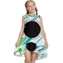 Geometric-shapes-background Kids  Frill Swing Dress View1