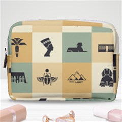 Egyptian-flat-style-icons Make Up Pouch (medium) by Salman4z