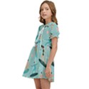 Beach-surfing-surfers-with-surfboards-surfer-rides-wave-summer-outdoors-surfboards-seamless-pattern- Kids  Sweet Collar Dress View3