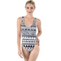 Boho-style-pattern High Leg Strappy Swimsuit View1