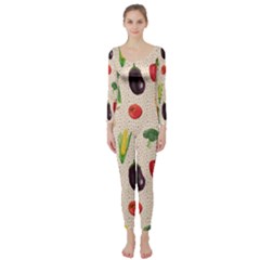 Vegetables Long Sleeve Catsuit by SychEva