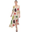 Vegetables Maxi Chiffon Cover Up Dress View1