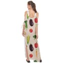 Vegetables Maxi Chiffon Cover Up Dress View2