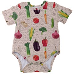 Vegetables Baby Short Sleeve Bodysuit by SychEva