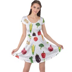 Vegetable Cap Sleeve Dress by SychEva