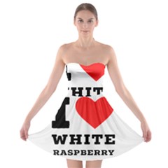 I Love White Raspberry Strapless Bra Top Dress by ilovewhateva