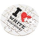 I love white raspberry Wooden Puzzle Round View2