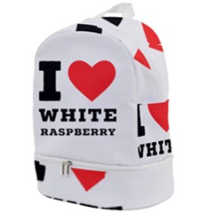 I Love White Raspberry Zip Bottom Backpack by ilovewhateva