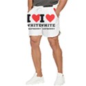 I love white raspberry Men s Runner Shorts View3