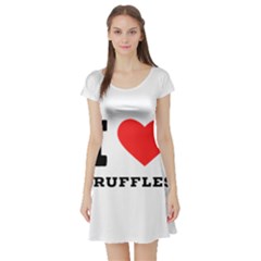 I Love Truffles Short Sleeve Skater Dress by ilovewhateva