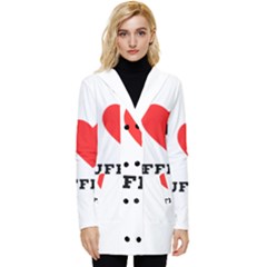 I Love Truffles Button Up Hooded Coat  by ilovewhateva