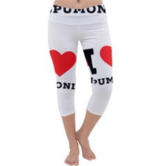 I Love Spumoni Capri Yoga Leggings by ilovewhateva