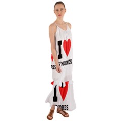 I Love S’mores  Cami Maxi Ruffle Chiffon Dress by ilovewhateva