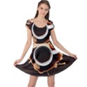 Coffee Cafe Espresso Drink Beverage Cap Sleeve Dress View1