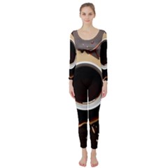 Coffee Cafe Espresso Drink Beverage Long Sleeve Catsuit by Ravend