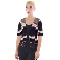 Coffee Cafe Espresso Drink Beverage Cropped Button Cardigan by Ravend