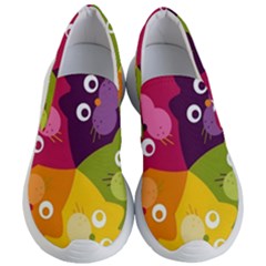 Colorful Cats Women s Lightweight Slip Ons by Sparkle