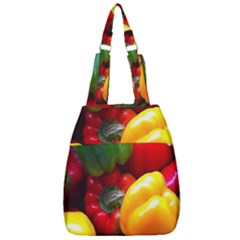 Colorful Capsicum Center Zip Backpack by Sparkle