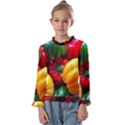 Colorful Capsicum Kids  Frill Detail Tee View1