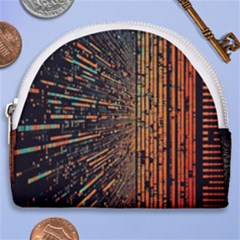 Data Abstract Abstract Background Background Horseshoe Style Canvas Pouch by Ravend