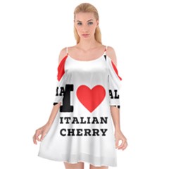 I Love Italian Cherry Cutout Spaghetti Strap Chiffon Dress by ilovewhateva