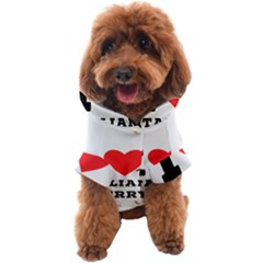 I Love Italian Cherry Dog Coat by ilovewhateva