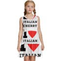 I love Italian cherry Kids  Sleeveless Tiered Mini Dress View1