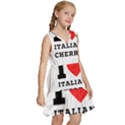 I love Italian cherry Kids  Sleeveless Tiered Mini Dress View3