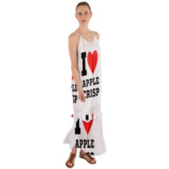 I Love Apple Crisp Cami Maxi Ruffle Chiffon Dress by ilovewhateva