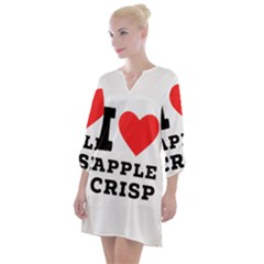 I Love Apple Crisp Open Neck Shift Dress by ilovewhateva