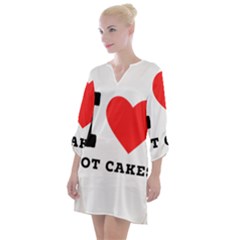 I Love Hot Cakes Open Neck Shift Dress by ilovewhateva