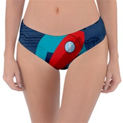 Rocket-with-science-related-icons-image Reversible Classic Bikini Bottoms by Salman4z