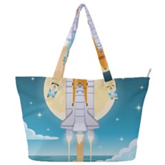 Space-exploration-illustration Full Print Shoulder Bag by Salman4z