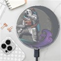 Illustration-astronaut-cosmonaut-paying-skateboard-sport-space-with-astronaut-suit Wireless Fast Charger(White) View1