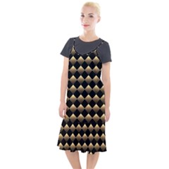 Golden Chess Board Background Camis Fishtail Dress by pakminggu