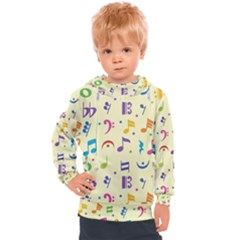 Seamless-pattern-musical-note-doodle-symbol Kids  Hooded Pullover by Salman4z