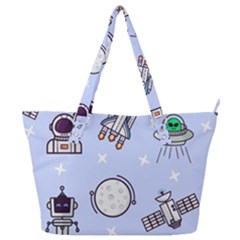 Seamless-pattern-with-space-theme Full Print Shoulder Bag by Salman4z