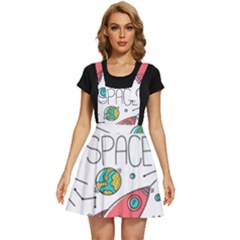 Space-cosmos-seamless-pattern-seamless-pattern-doodle-style Apron Dress by Salman4z