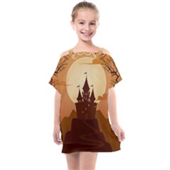 Beautiful-castle Kids  One Piece Chiffon Dress by Salman4z