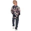 Elegant-seamless-pattern-blush-toned-rustic-flowers Kids  Hooded Pullover View2