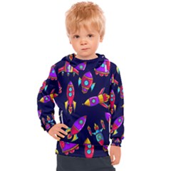 Space-patterns Kids  Hooded Pullover by Salman4z