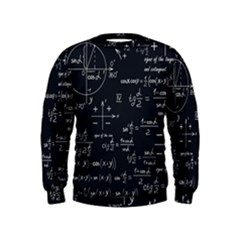 Mathematical-seamless-pattern-with-geometric-shapes-formulas Kids  Sweatshirt by Salman4z